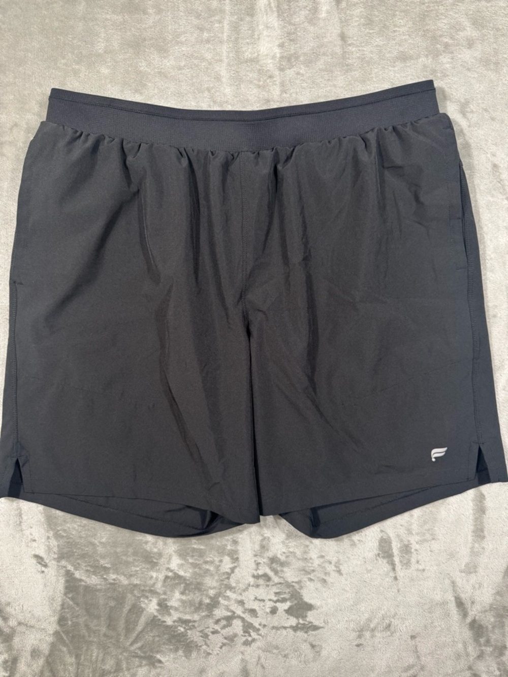 Fabletics The Fundamental Shorts II Black Lined Gym Fitness Training Mens XL